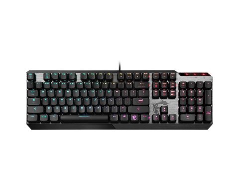 Klawiatura mechaniczna MSI VIGOR GK50 LOW PROFILE US S11-04US254-GA7 (USB 2.0; (US); kolor szary)