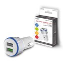 Ładowarka samochodowa do smartfona SAVIO Quick Charge 3.0 SA-06/W (2400 mA, 3000 mA; USB)