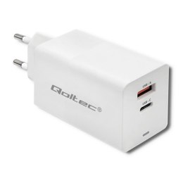 QOLTEC ŁADOWARKA GAN FAST 65W | 5-20V | 2.25-3.25A | USB | USB TYP C PD