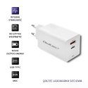 QOLTEC ŁADOWARKA GAN FAST 65W | 5-20V | 2.25-3.25A | USB | USB TYP C PD