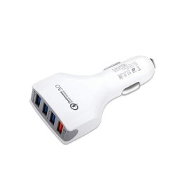 VEGA ŁADOWARKA SAMOCHODOWA 4 X USB 7A BIAŁA VEGA FASTON FAST CHARGER QUICK 4XUSB 3.0 3500MAH FASTON BIAŁA