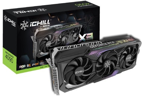 Karta graficzna INNO3D GeForce RTX 4090 iCHILL X3 24GB GDDR6X DLSS 3