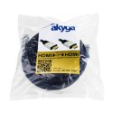 Kabel Akyga AK-HD-PRO AK-HD-100P (HDMI M - HDMI M; 10m; kolor czarny, kolor srebrny)