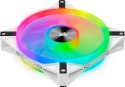 Zestaw dwóch wentylatorów iCUE QL140 RGB PWM 140 mm WHITE z kontrolerem Lighting Node CORE