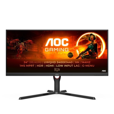 MONITOR AOC LED 34" U34G3XM/EU 144Hz