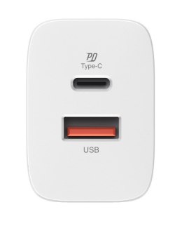 Ładowarka Silicon Power QM15 18W USB-C PD, USB-A QC 3.0 WHITE