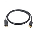 Kabel Akyga AK-AV-05 (DisplayPort M - HDMI M; 1,8m; kolor czarny)