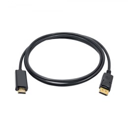 Kabel Akyga AK-AV-05 (DisplayPort M - HDMI M; 1,8m; kolor czarny)