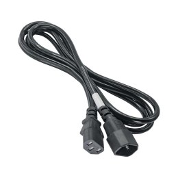 Kabel Akyga AK-PC-03A (C14 / IEC C14 / IEC 320 C14 M - C13 M; 1,8m; kolor czarny)