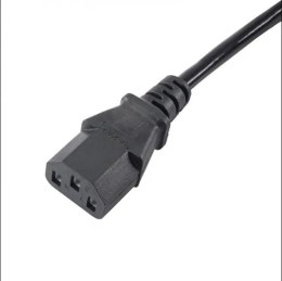Kabel Akyga AK-PC-05A (Hybrydowa standardu C/E/F (CEE 7/7) M - C13 M; 5m; kolor czarny)