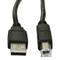 Kabel Akyga AK-USB-04 (USB M - USB 2.0 typu B M; 1,8m; kolor czarny)