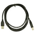 Kabel Akyga AK-USB-04 (USB M - USB 2.0 typu B M; 1,8m; kolor czarny)