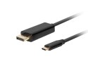 LANBERG KABEL USB-C(M)->DISPLAYPORT(M) 3M 4K 60HZ CZARNY CA-CMDP-10CU-0030-BK