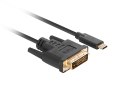 LANBERG KABEL USB-C(M)->DVI-D(24+1)(M) 3M CZARNY CA-CMDV-10CU-0030-BK