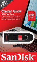 Pendrive SanDisk CRUZER GLIDE SDCZ60-128G-B35 (128GB; USB 2.0; kolor czarny)