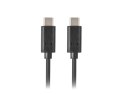 Kabel Lanberg CA-CMCM-10CU-0018-BK (USB typu C - USB typu C ; 1,8m; kolor czarny)