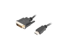 Kabel Lanberg CA-HDDV-20CU-0030-BK (HDMI M - DVI-D (24+1) M; 3m; kolor czarny)