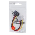 Kabel SAVIO AK-10 (Molex 4-pin - SATA ; 0,18m)