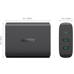 AUKEY 3XUSB POWER DELIVERY 7.8A 72W PA-Y12