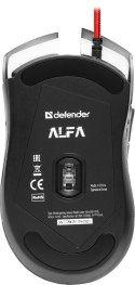 DEFENDER MYSZ PRZEWODOWA ALFA GM-703L OPTIC 3200DPI 6P 52703