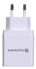 Ładowarka sieciowa everActive SC-300 (USB; kolor biały)