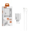 SOMOSTEL ŁADOWARKA SIECIOWA 20W + KABEL IPHONE BIAŁA SOMOSTEL POWER DELIVERY PD SMS-A78 IPHONE