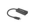 Adapter Lanberg AD-UC-DP-01 (USB typu C M - DisplayPort F; 0,15m; kolor czarny)