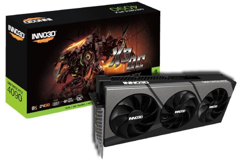 Karta graficzna INNO3D GeForce RTX 4090 X3 OC 24GB GDDR6X DLSS 3