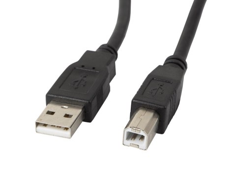 LANBERG KABEL USB-A->USB-B M/M 2.0 1M CZARNY CA-USBA-10CC-0010-BK