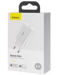 BASEUS ŁADOWARKA SIECIOWA MINI QC USB-C PD 3A 20W