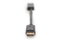 Kabel Assmann AK-340400-001-S (DisplayPort M - HDMI M; 0,15m; kolor czarny)