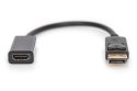 Kabel Assmann AK-340400-001-S (DisplayPort M - HDMI M; 0,15m; kolor czarny)