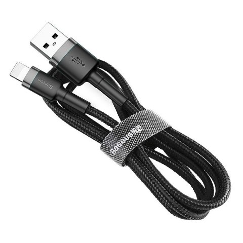 Kabel Baseus CALKLF-CG1 (Lightning M - USB 2.0 M; 2m; kolor szaro-czarny)