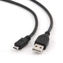 Kabel GEMBIRD CCP-MUSB2-AMBM-1M (Micro USB M - USB M; 1m; kolor czarny)