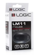 Mysz LOGIC LM-11 M-LC-LM11 (optyczna; 1000 DPI; kolor czarny)