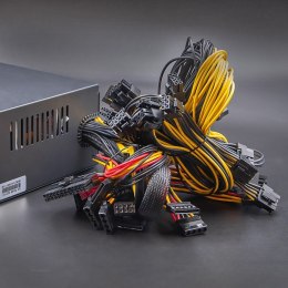 QOLTEC ZASILACZ ATX 1600W | 80 PLUS PLATINUM | GAMING MINER