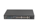 LANBERG SWITCH RACK 19" 16X 100MB POE+/2X COMBO GIGABIT 150W NIEZARZĄDZALNY RSFE-16P-2C-150