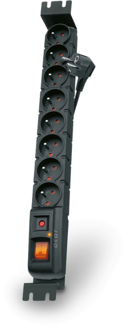 ACAR- listwa zasilająca S8 FA RACK, czarny 1,5m