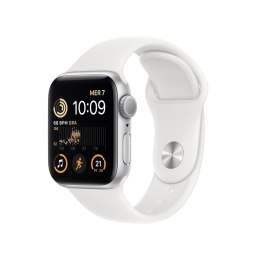 Apple Watch SE2 GPS 40mm Silver Aluminium Case with White Sport Band - Regular