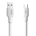 SOMOSTEL KABEL USB-A DO TYP-C FAST CHARGING 120W/6A SMS-BA02 WHITE 1M