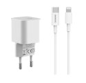 SOMOSTEL ŁADOWARKA SIECIOWA 20W KABEL IPHONE POWER DELIVERY SMS-Q10 WHITE