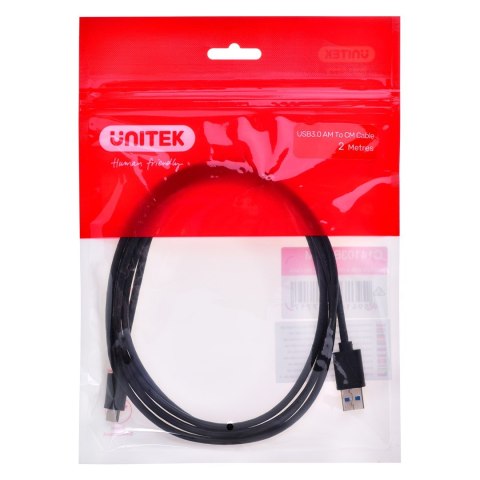 UNITEK KABEL USB 3.1 TYP-A - TYP-C M/M 2M