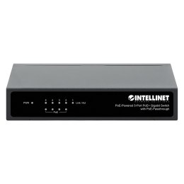 INTELLINET SWITCH GIGABIT 5XPOE PASSTHROUGH ZASILANY POE LUB AC, 68W 561082