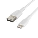 BELKIN KABEL PVC USB-A - LIGHTNING 1M, BIAŁY