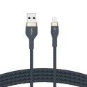 BELKIN KABEL USB-A TO LIGHTNING, BRAIDED, SILICONE, 1M, NIEBIESKI