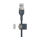 BELKIN KABEL USB-A TO LIGHTNING, BRAIDED, SILICONE, 1M, NIEBIESKI