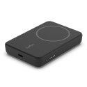 Powerbank bezprzewodowy Belkin BoostCharge Magnetic Wireless Power Bank 5K + Stand MagSafe Compatible 5000mAh 7,5W Black