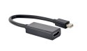 GEMBIRD ADAPTER MINI DISPLAYPORT - HDMI A-MDPM-HDMIF4K-01, NA KABLU, CZARNY