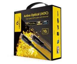 GEMBIRD AKTYWNY KABEL OPTYCZNY (AOC) HIGH SPEED HDMI Z ETHERNETEM SERIA PREMIUM, 10M