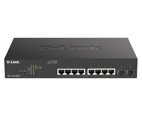 D-Link DGS-1100-10MPV2 10-Port PoE+ Gigabit Smart M